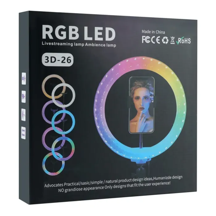 Лампа RGB Crystal 3D-26 26cm Прозорий - зображення 2