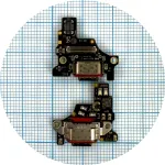 Шлейф Motorola Edge 50 Fusion XT2429-1 з роз'ємом зарядки - нижня плата Original Quality