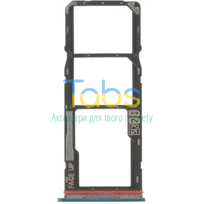 Тримач Sim картки та картки пам'яті Motorola Moto G05 XT2523-3 (зелений на 2 SIM + MicroSD) - зображення 1