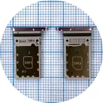 Тримач Sim картки Samsung Galaxy S23 5G S911, Galaxy S23+ Plus 5G S916 (фіолетовий на 2 SIM)