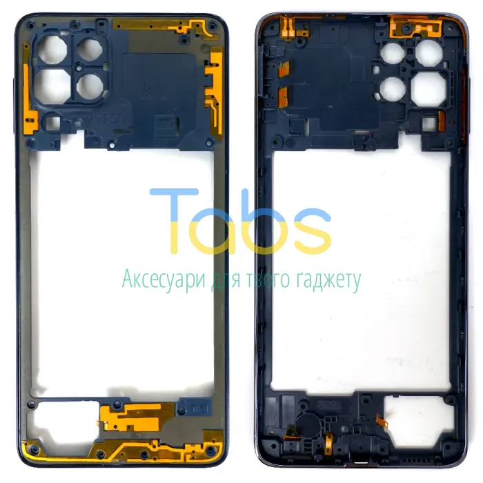 Рамка корпусу Samsung Galaxy M53 M536B (синя) - зображення 1