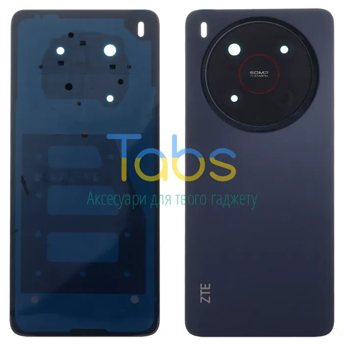 Задня кришка для ZTE Blade V70 Max, Nubia V70 Max (сіра Original New зі склом камери) - зображення 1