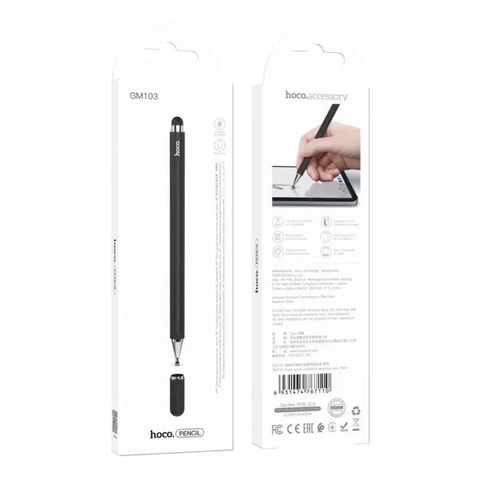 Стілус Hoco GM103 Universal Capacitive Pen Чорний