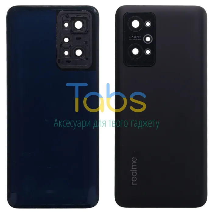 Задняя крышка для Realme GT Neo 2 RMX3370 (чорна Original New зі склом камери) - изображение 1