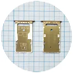 Тримач SIM карти та карти пам'яті Xiaomi Redmi 4X (золотистий 2 SIM (1 SIM + Micro SD))