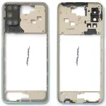 Рамка корпусу Oppo A52, A72, A92 (біла зі склом камери)