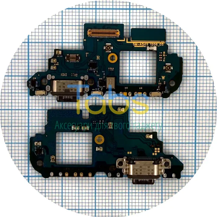 Шлейф Samsung Galaxy A54 A546B з роз'ємом зарядки та мікрофоном - нижня плата High Quality - зображення 1