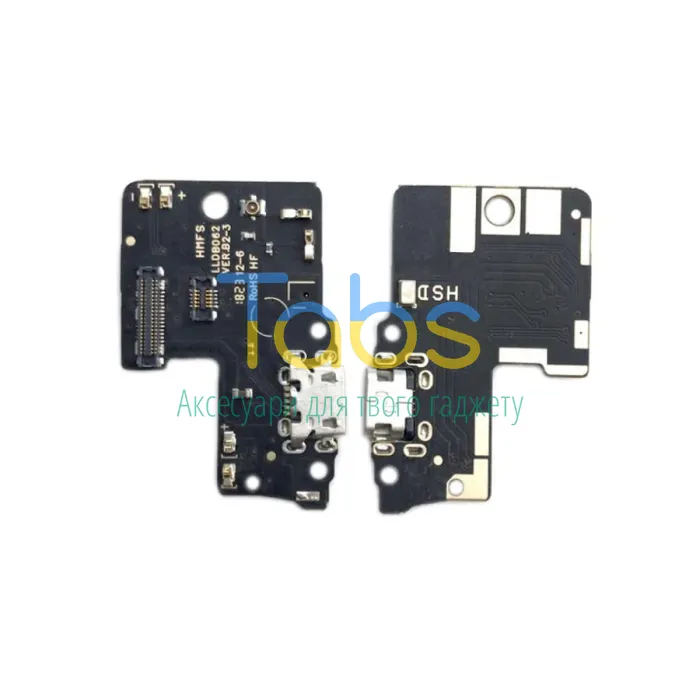 Шлейф для Xiaomi Redmi S2 m1803e6g з роз'ємом зарядки та мікрофоном - нижня плата - зображення 1