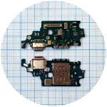 Шлейф Samsung Galaxy S21 Plus 5G G996B з роз'ємами зарядки та Sim-карти з мікрофоном (оригінал 100%)