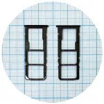 Тримач SIM карти та карти пам'яті Huawei Honor 7C Pro, Y7 2018, Y7 Prime 2018 (синій на 2 SIM + Micro SD)