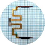 Шлейф Samsung Galaxy A22 5G A226B зі сканером відбитка пальця (чорний) Original Quality