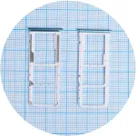 Тримач SIM карти Xiaomi Redmi Note 9, Redmi 10X 4G (зелений на 2 SIM + Micro SD)