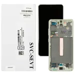 Дисплей для Samsung Galaxy S21 FE 5G G990B з тачскріном (оригінал 100% з зеленою рамкою)