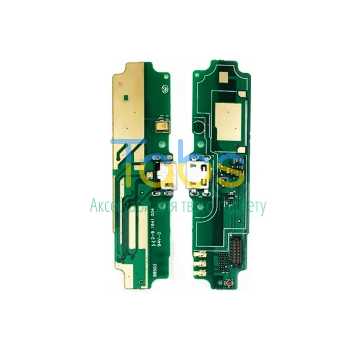 Шлейф Xiaomi Redmi 4A з роз'ємом зарядки та мікрофоном - нижня плата - зображення 2