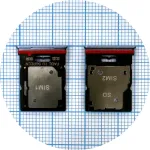 Тримач Sim картки Xiaomi Redmi Note 11 Pro+ Plus 5G (блакитний 2 Sim (1 Sim + Micro SD))