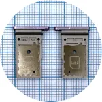 Тримач Sim картки Samsung Galaxy S21 FE 5G G990 (фіолетовий на 2 SIM)
