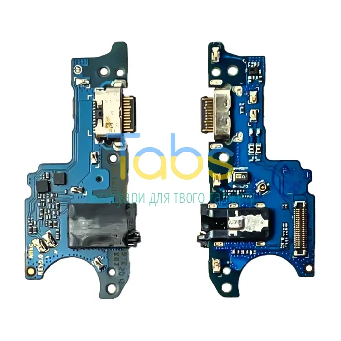 Шлейф Samsung Galaxy A02s A025F, A03s A037F з роз'ємом зарядки, навушників та мікрофоном Оригінал Китай - нижня плата - зображення 1