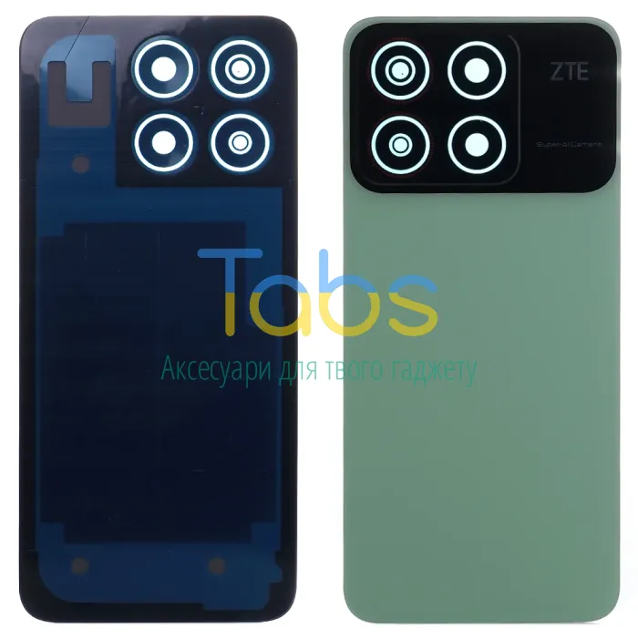 Задня кришка для ZTE Blade A35 (зелена зі склом камери) Original Quality - зображення 1