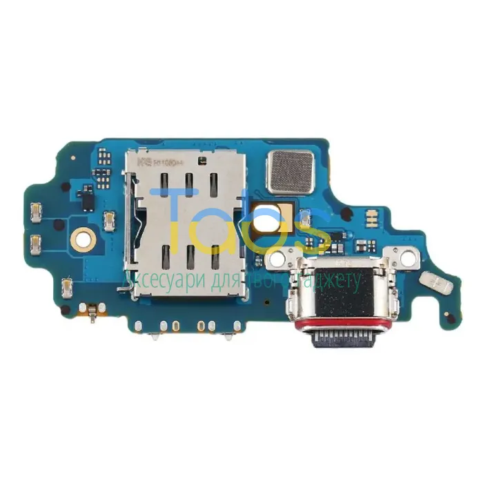 Шлейф Samsung Galaxy S21 Ultra 5G G998B з роз'ємом зарядки, SIM конектором та мікрофоном Original Quality - зображення 1