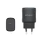 Мережевий зарядний пристрій (адаптер) 2в1 WALKER WH-64 PD_25W + Data Cable Type-C to Type-C black