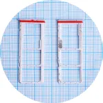 Тримач Sim картки та картки пам'яті Motorola Moto G04 XT2421-2 (блакитний на 2 SIM (1 SIM + Micro SD))