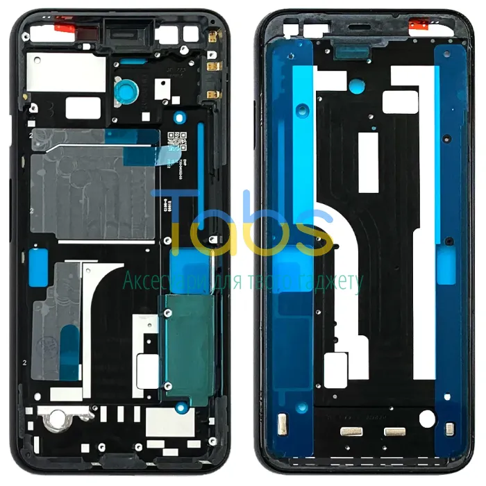 Рамка дисплея Google Pixel 4 (чорний з білою кнопкою) Original Quality - зображення 1