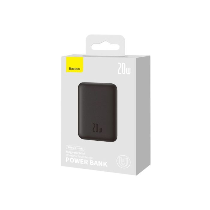 Універсальна Мобільна Батарея Power Bank Baseus Magnetic Mini wireless Fast Charging 20W 10000 mAh (PPCX0700xx) Колір Чорний, 01