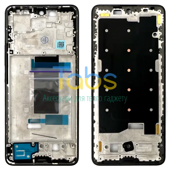Рамка дисплея Xiaomi Redmi Note 13 Pro 5G, Poco X6 5G (чорна ) Original Quality - зображення 1