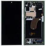 Дисплей для Samsung Galaxy S23 Ultra 5G S918 з тачскріном (оригінал OEM SP із зеленою рамкою)