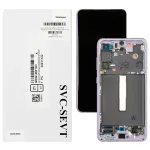 Дисплей для Samsung Galaxy S21 FE 5G G990B з тачскріном (оригінал 100% з лавандовою рамкою)