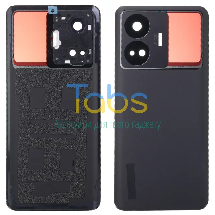 Задня кришка для Realme GT3 RMX3709 (чорна Original New) - зображення 1
