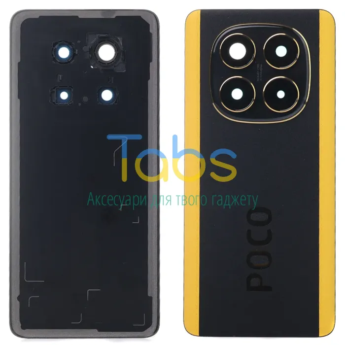 Задня кришка для Xiaomi Poco X7 (чорна Original New зі склом камери) - зображення 1