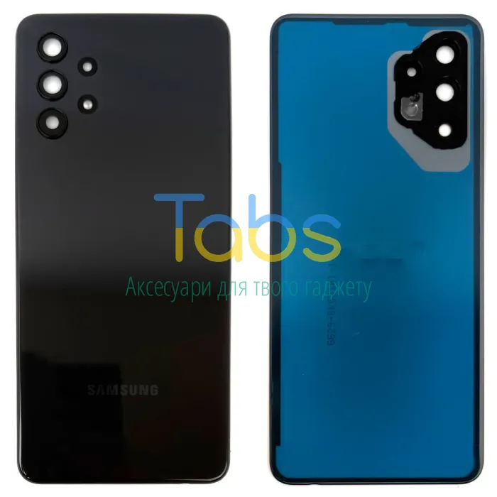 Задня кришка для Samsung Galaxy A32 4G A325F (чорна зі склом камери) Original Quality - зображення 1