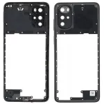 Рамка корпусу Motorola Moto G22 XT2231-2 (чорна зі склом камери)