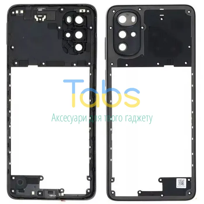Рамка корпусу Motorola Moto G22 XT2231-2 (чорна зі склом камери) - зображення 1
