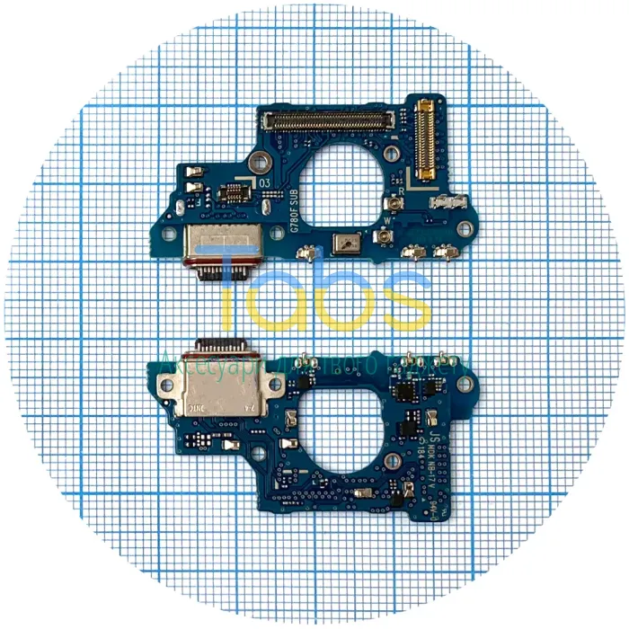 Шлейф Samsung Galaxy S20 FE G780F, Galaxy S20 FE 5G G781B, з роз'ємом зарядки та мікрофоном (версія 03D) High Quality - зображення 1