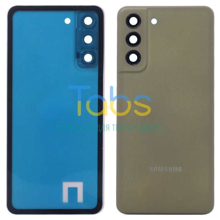 Задня кришка для Samsung Galaxy S21 FE 5G G990B (уцінка - зелена зі склом камери) Original Quality - изображение 1