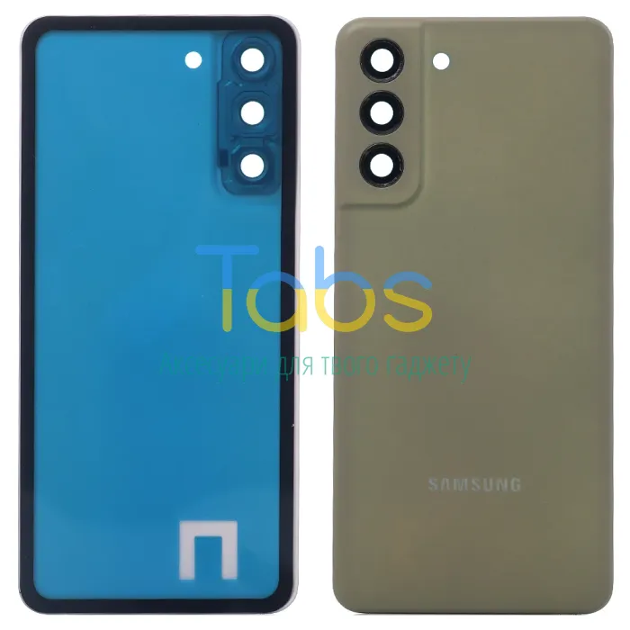 Задня кришка для Samsung Galaxy S21 FE 5G G990B (уцінка - зелена зі склом камери) Original Quality - зображення 1