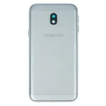 Задня кришка для Samsung Galaxy J3 2017 J330F (срібляста  зі склом камери) Original Quality