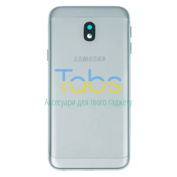 Задня кришка для Samsung Galaxy J3 2017 J330F (срібляста  зі склом камери) Original Quality - зображення 1