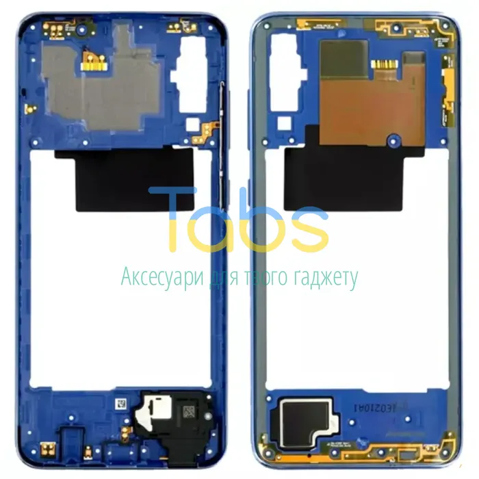 Рамка корпусу Samsung Galaxy A70 2019 A705F (синя) - зображення 1