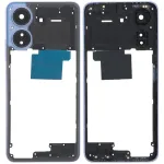 Рамка корпусу Xiaomi Poco C65 (фіолетова зі склом камери)