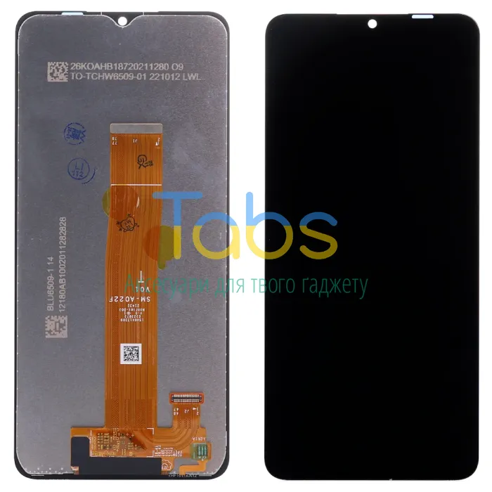 Дисплей для Samsung Galaxy A02 A022F, M12 M127F, A12 A125F, A12s A127F з тачскріном (SM-A022F V01 оригінал OEM) - зображення 1