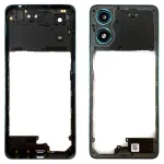 Рамка корпусу Motorola Moto G04 XT2421-2, Moto G04s XT2421-8 (зелена зі склом камери)