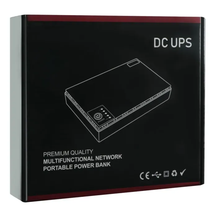 ДБЖ для роутера UPS DC1018P USB, DC, 5V+9V+12V (10400mAh) Чорний