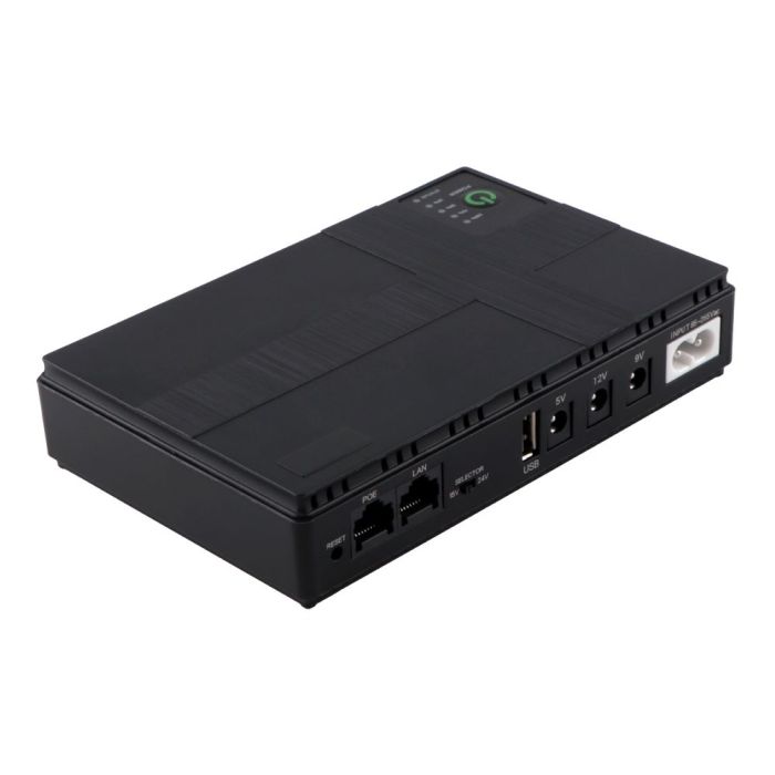 Джерело Бесперебійного Живлення UPS DC1018P USB, DC, 5V+9V+12V (10400mAh) Колір Чорний