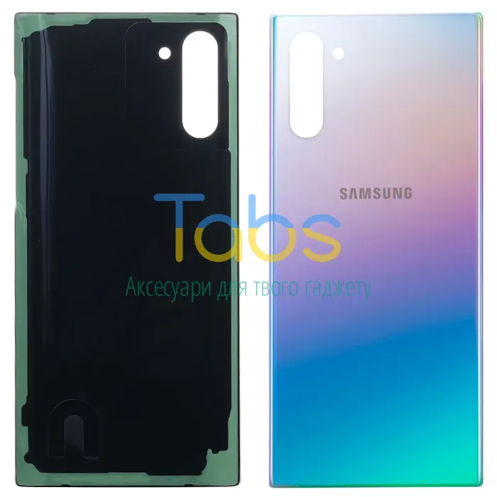 Задня кришка для Samsung Galaxy Note 10 N970F (срібляста) Original Quality - зображення 1