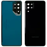 Задня кришка для Samsung Galaxy A22 4G A225F (чорна зі склом камери) Original Quality