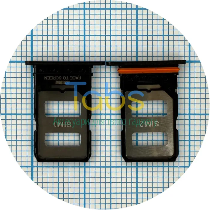 Тримач SIM карти Xiaomi Redmi Note 13 Pro+ 5G (чорний 2 SIM) - зображення 1