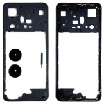 Рамка корпусу Realme C55 RMX3710 (чорна зі склом камери)
